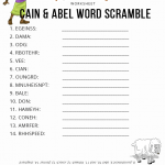 Cain & Abel Word Scramble